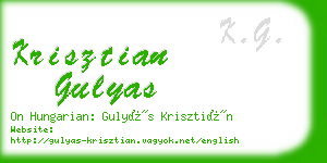 krisztian gulyas business card